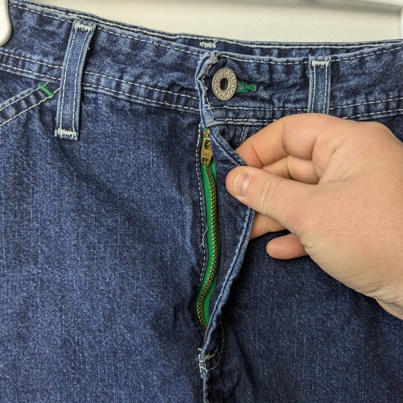 TOMMY HILFIGER Y2K Jeans Skirt 100% Cotton Size 7 Made In Canada - Picture 2 of 9